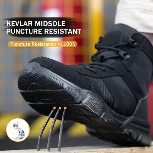 ARCHINSERT Safety Shoes for Men Women Outdoor Protection Steel Toe Shoes Waterproof Non Slip Resistance Construction Boots in Saudi Arabia