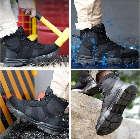 ARCHINSERT Safety Shoes for Men Women Outdoor Protection Steel Toe Shoes Waterproof Non Slip Resistance Construction Boots in Saudi Arabia