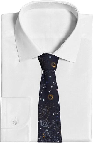 Men's Space Necktie Colored Starry Night Necktie Outer Galaxy Constellation Tie Daily Decor Tie for Men Wedding Ties for Groomsmen in Saudi Arabia