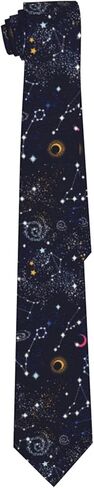 Men's Space Necktie Colored Starry Night Necktie Outer Galaxy Constellation Tie Daily Decor Tie for Men Wedding Ties for Groomsmen in Saudi Arabia