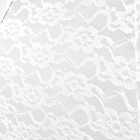 Homeford White Lace Parasol Bridal Umbrella, 26-inch Diameter, 23-inch Length in Saudi Arabia