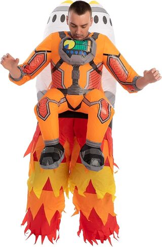 Spooktacular Creations Inflatable Halloween Costume Jet Pack Astronaut Inflatable Costume with Rockets - Adult Unisex One Size in Saudi Arabia