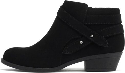 Soda SWEETEN-2 ~ Little Kids/Girls/Childrens Fashion Closed Toe Multi Strap Ankle Bootie Block Heel in Saudi Arabia