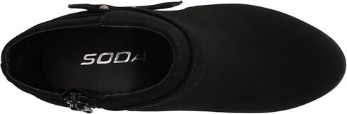 Soda SWEETEN-2 ~ Little Kids/Girls/Childrens Fashion Closed Toe Multi Strap Ankle Bootie Block Heel in Saudi Arabia