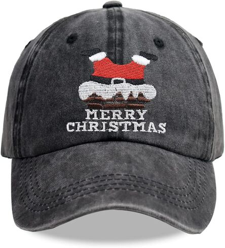 SHANVANKE Christmas Decorations for Men Women, Xmas Baseball Cap, Embroidered Hat Gifts for New Year Festive Supplies in Saudi Arabia