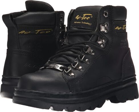 Ad Tec 6in Steel Toe Laceup Leather Work Boots for Women - Soft Padded Collar, Oil and Slip Resistant Outsole in Kuwait