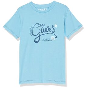 GUESS Boys' Little Crackle Script Logo Cotton T-Shirt in Saudi Arabia