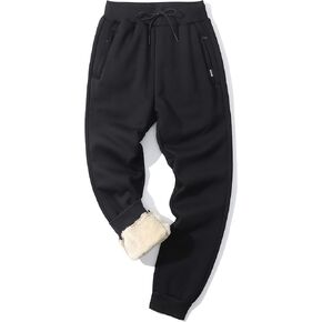Gihuo Men Sweatpants Sherpa Fleece Lined Sweatpants Winter Thermal Active Outdoor Sports Track Jogger Pants in Kuwait