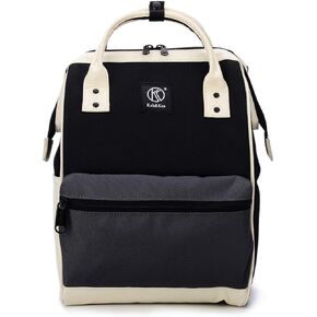 Kah&Kee Polyester Travel Backpack Functional Anti-theft School Laptop for Women Men (Yellow, Medium)