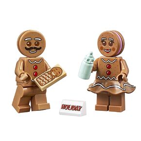 LEGO Gingerbread Family Combo - Gingerbread Man, Woman, and Baby Minifigure (with Holiday Display) 10267 in Saudi Arabia