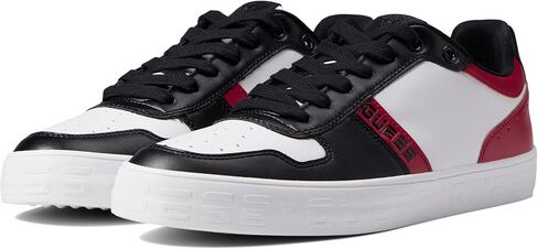 GUESS Men's PEAZY Sneaker, Black, 9 in Saudi Arabia
