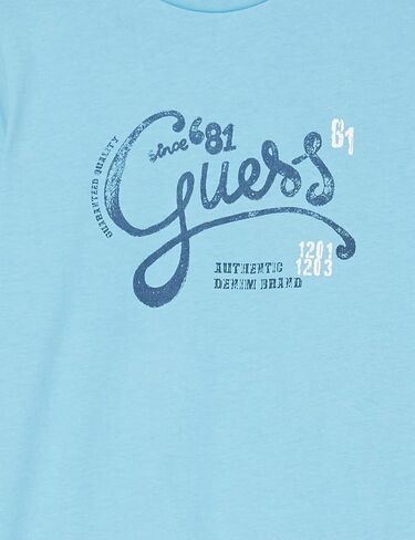GUESS Boys' Little Crackle Script Logo Cotton T-Shirt in Saudi Arabia