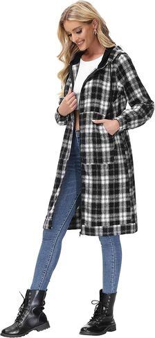GRACE KARIN Women's Casual Pockets Zip up Hoodies Tunic Sweatshirt Long Hoodie Jacket in Saudi Arabia