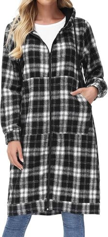 GRACE KARIN Women's Casual Pockets Zip up Hoodies Tunic Sweatshirt Long Hoodie Jacket in Saudi Arabia