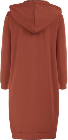 GRACE KARIN Women's Casual Pockets Zip up Hoodies Tunic Sweatshirt Long Hoodie Jacket in Saudi Arabia