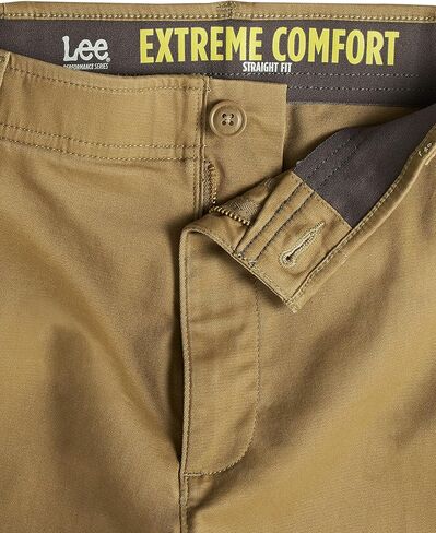 Lee Men's Performance Series Extreme Comfort Straight Fit Pant, Black, 34W x 28L in Saudi Arabia