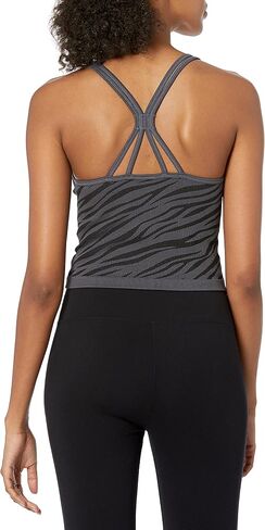 Calvin Klein Performance Women's Zebra Jacquard Low Impact Crop Top in Saudi Arabia