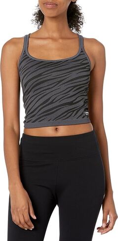 Calvin Klein Performance Women's Zebra Jacquard Low Impact Crop Top in Saudi Arabia