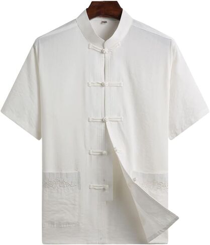 ZooBoo China Clothes Tang Shirt - Martial Arts Kung Fu Short Sleeve Shirt in Saudi Arabia