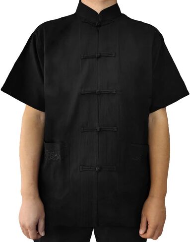 ZooBoo China Clothes Tang Shirt - Martial Arts Kung Fu Short Sleeve Shirt in Saudi Arabia