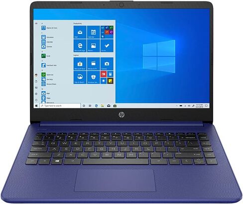 HP 14-Inch HD Display Intel Celeron 4GB RAM 64GB eMMC Win 10 Laptop (Indigo Blue) in Saudi Arabia
