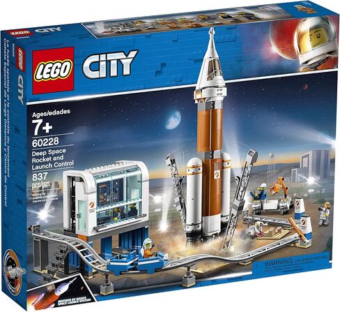 LEGO City Space Deep Space Rocket and Launch Control 60228 Model Rocket Building Kit with Toy Monorail, Control Tower and Astronaut Minifigures, Fun STEM Toy for Creative Play (837 Pieces) in Saudi Arabia