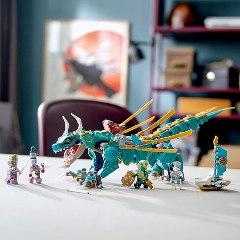LEGO NINJAGO Jungle Dragon 71746 Building Kit; Ninja Playset Featuring Posable Dragon Toy and NINJAGO Lloyd and Zane; Cool Toy for Kids Who Love Imaginative Play, New 2021 (506 Pieces) in Saudi Arabia