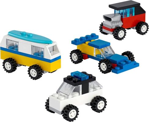 LEGO Classic 30510 90 Years of Cars 71 Piece Iconic Cars Toy Set Polybag with 4 Mini Build Cars for Builders Aged 4 and Up, Multicolor in Saudi Arabia