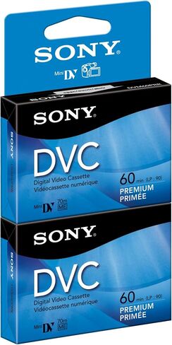 Sony DVM60PRR/2 60 min Premium DVC with Hangtab (2 Pack) in Kuwait
