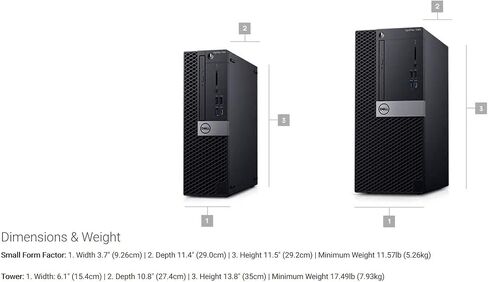 Dell OptiPlex 7070 SFF Desktop Computer Intel Core i7-9700 3GHz 8-Core CPU, 16GB DDR4 Memory, 1TB NVMe SSD, Windows 10 Pro (Renewed) in Saudi Arabia