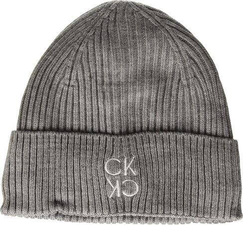 Calvin Klein Women's Placed Ck Logo Beanie in Kuwait