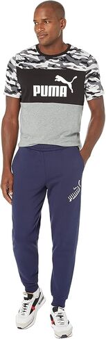 PUMA Essentials+ Big Logo Fleece Sweatpants in Saudi Arabia