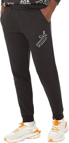 PUMA Essentials+ Big Logo Fleece Sweatpants in Saudi Arabia