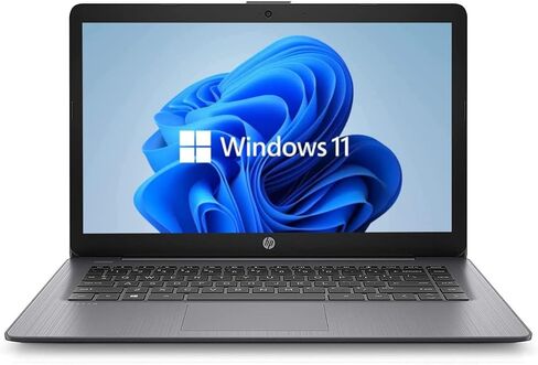Newest HP 14" HD Laptop, Windows 11, Intel Celeron Dual-Core Processor Up to 2.60GHz, 4GB RAM, 64GB SSD, Webcam, Dale Pink(Renewed) (Dale Black) in Kuwait