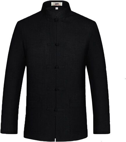 ZooBoo Chinese Tang Suit for Men Kung Fu Clothing Tops Martial Art Cotton Shirt in Kuwait