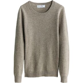 LINY XIN 100% Merino Wool Sweater Women Fall Winter Warm Soft Lightweight Knitted Pullover Crewneck Long Sleeve Sweater in Kuwait