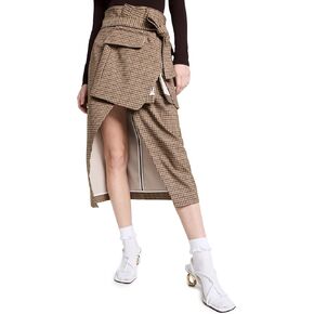 A.W.A.K.E. MODE Women's Deconstructed Basque Detail Wrap Skirt in Kuwait