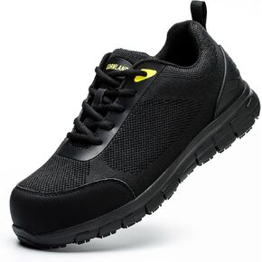 Composite Toe Shoes for Men Non Slip Work Shoes ESD Shoes Steel Toe Sneakers Shoes Puncture Proof Safety Shoes Construction Breathable Lightweight in Saudi Arabia