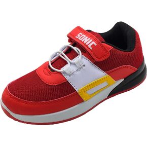 Sonic The Hedgehog, Boys Girls Kids Low Top Sneakers Trainers with Flashing Lights, Red, Size 9-4 in Saudi Arabia
