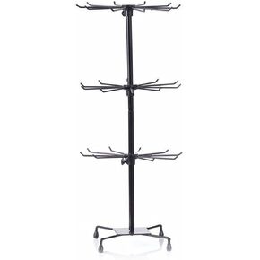 BestAlice Jewelry Rack, 3 Tier Rotating Jewelry Display Holder, Necklace Holder Rack Fashion Counter Jewelry Tree Stand, Adjustable Metal Jewelry Holder for Necklaces, Bracelets, Earrings, Ring