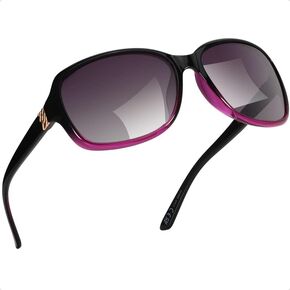 SIPHEW Polarized Sunglasses Womens, Classic Square Sun Glasses for women with UV Protection Wrap Shades