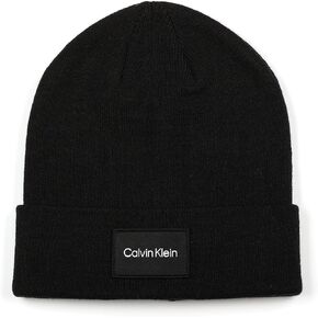 Calvin Klein Men's Woven Patch Key Beanie