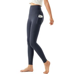 mootvvzca High-Waisted Yoga Pants, Women's Tummy Control Leggings, Pants with Pockets for Sports, and Slimming Running Pants.