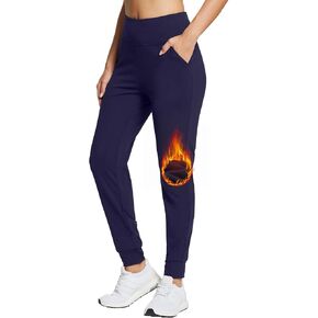 BALEAF المرأة صوف مبطن الركض مقاومة للماء الحرارية سراويل للتسلق Sweatpants السراويل الترنك ملابس الشتاء تشغيل والعتاد in Kuwait