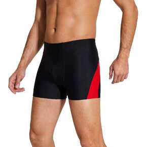 ملابس سباحة رياضية للرجال من DEVOROPA، ملابس سباحة مضغوطة بأرجل مربعة، ملابس سباحة قصيرة للتدريب، سريعة الجفاف، شورتات سباحة للاستحمام in Kuwait