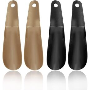 SKYPIA Shoe Horn Plastic Shoe Horn Travel Shoe Horn Shoe Helpers Travel Shoe Horn for Men and Senior Shoes Boots Shoe Horn Plastic Shoe Horns for Men (4pcs) in Kuwait