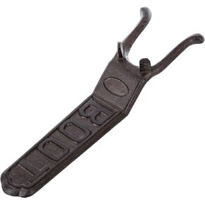 MyGift Vintage Style Heavy Duty Cast Iron Boot Jack and Shoe Remover with Embossed Boot Label, Rustic Metal Boot Puller Hook Helper Tool for Taking Off Boots in Saudi Arabia