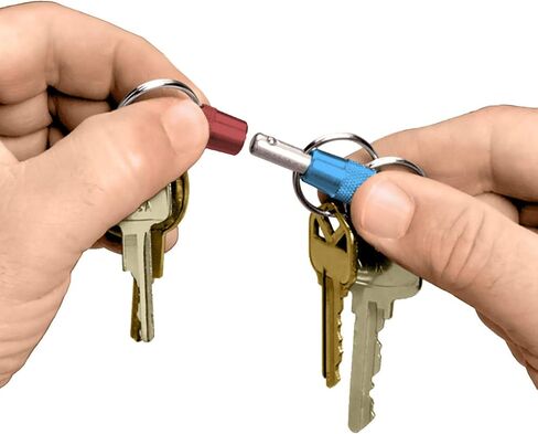 Lucky Line 3-Way Pull Apart Keychain,1 Pack, Red, Blue and Silver (71701) in Saudi Arabia