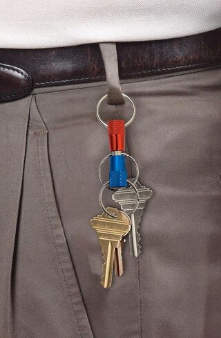 Lucky Line 3-Way Pull Apart Keychain,1 Pack, Red, Blue and Silver (71701) in Saudi Arabia