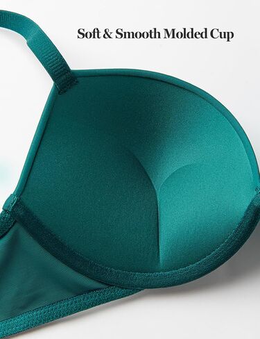 Wingslove Women's Push Up Bra Deep V Plunge Underwire T-Shirt Bra Multiway 2 Cups Up in Kuwait